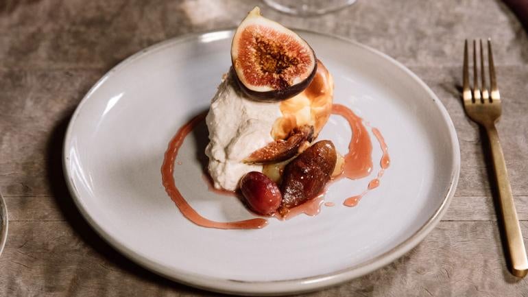 Baked Ricotta Cheesecake with Figs