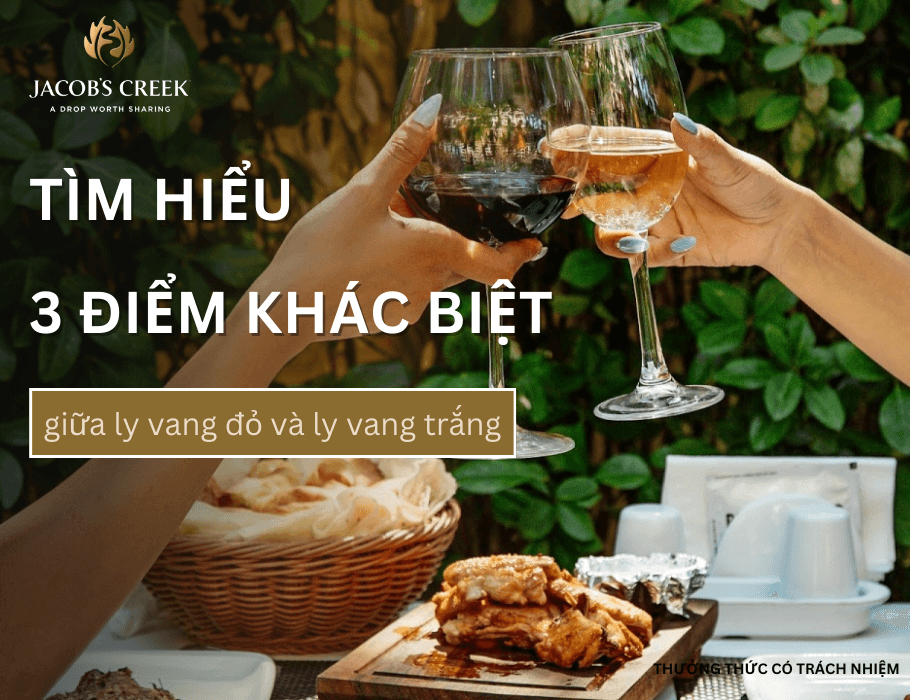 Tìm hiểu 3 điểm khác biệt giữa ly vang đỏ và ly vang trắng
