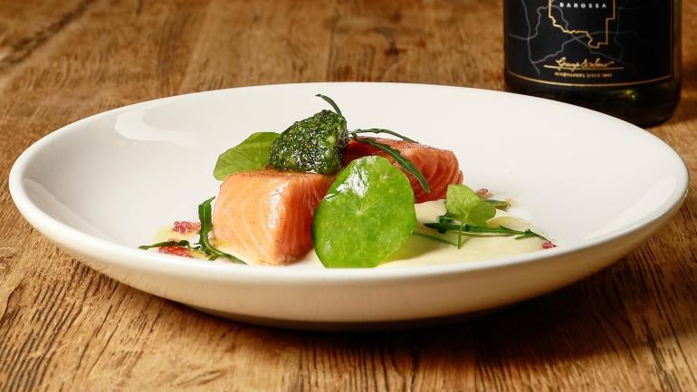 Confit Vanilla King Salmon