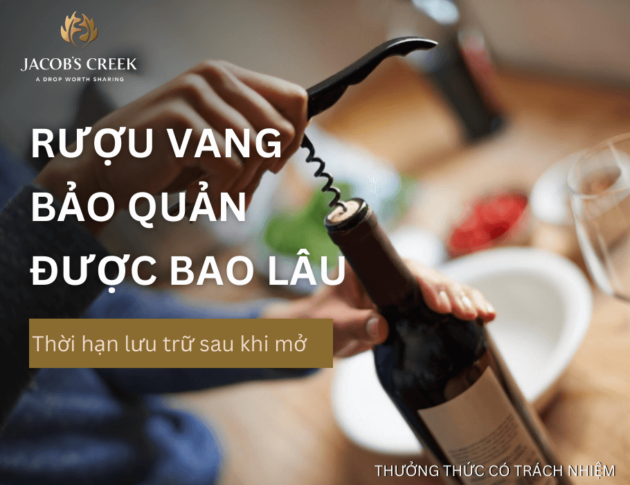 Rượu vang để được bao lâu? Thời hạn lưu trữ rượu vang trước và sau khi mở nắp