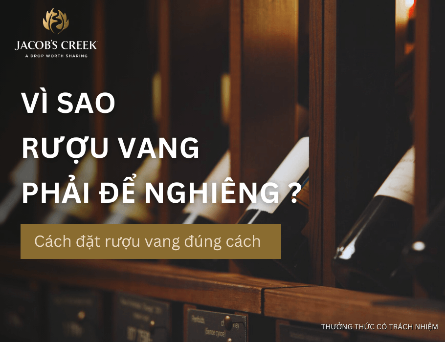 Tại sao rượu vang phải để nghiêng? Cách đặt rượu vang đúng cách