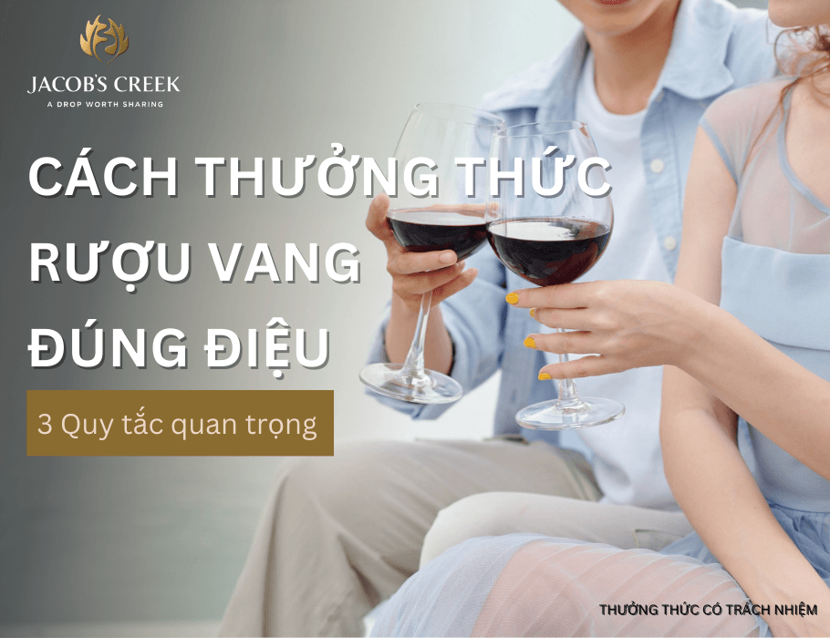 Cách thưởng thức rượu vang đúng điệu tại nhà và 3 quy tắc quan trọng